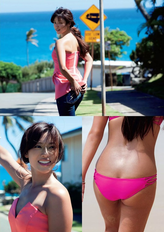 深田恭子さんの健康的な半ケツ水着画像がセクシーすぎると話題！