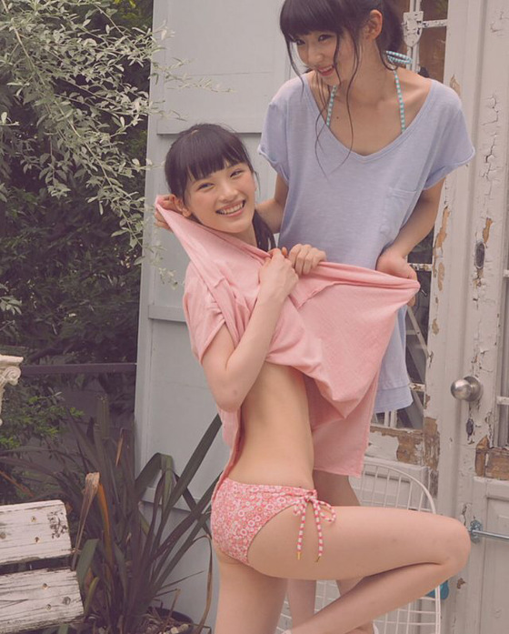NGT48荻野由佳と太野彩香の水着姿が痩せててエロすぎると話題に
